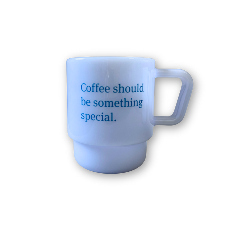 Created Co. 8oz Milk Glass Mug - Blue