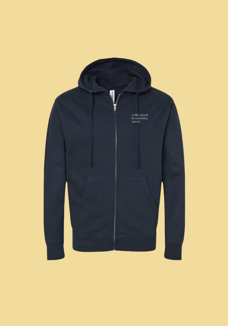 Ceremony Coffee Zip Hoodie - Navy